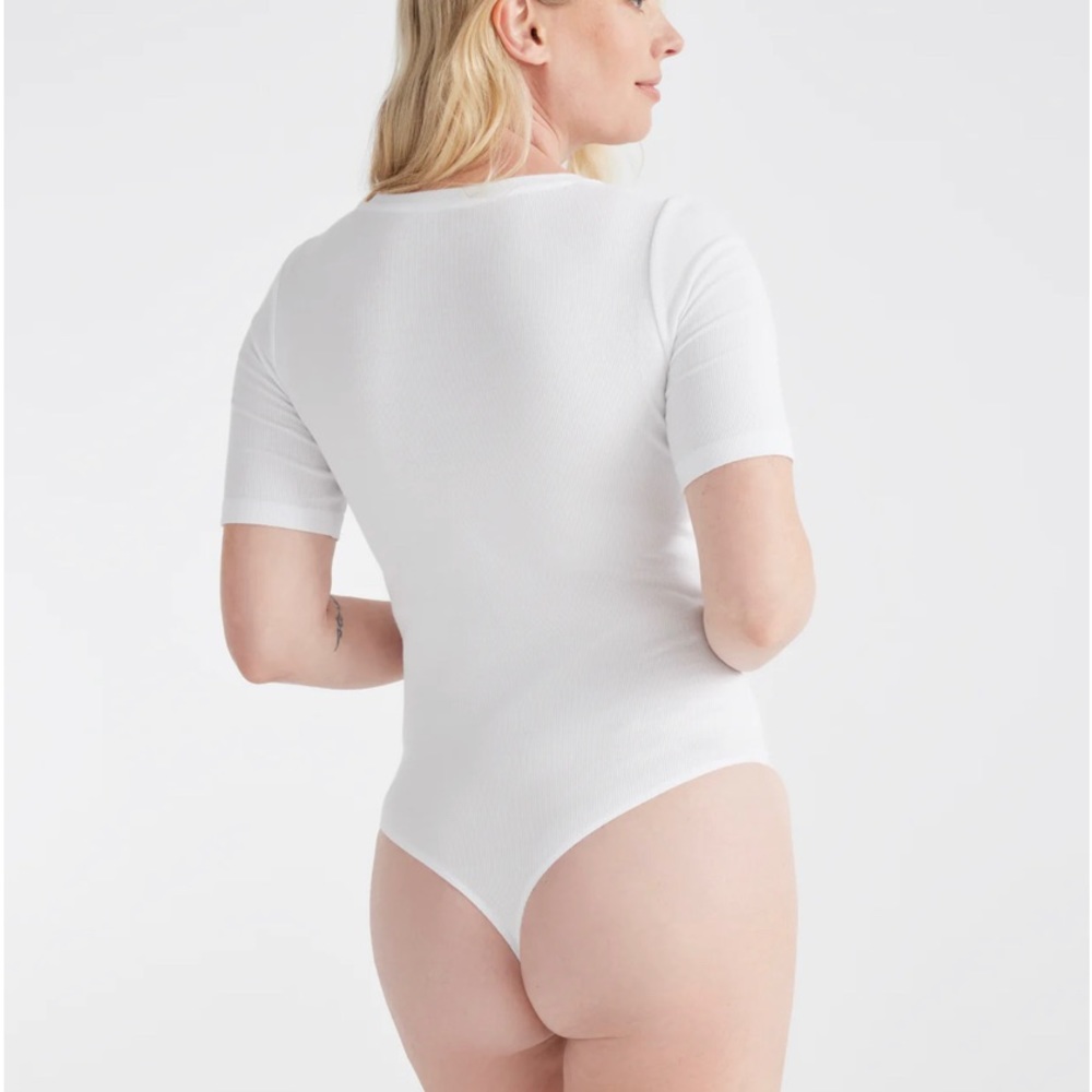 Knix Modal Rib Bodysuit *White* - Picture 2 of 10